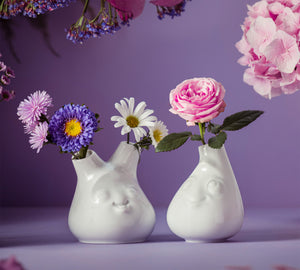 Small Flower Vase, Cheeky Face